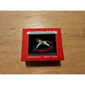 Rocking Horse`1988`Miniature-1St In The Rocking Horse Series-Hallmark Ornament